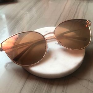 Rose gold sunglasses